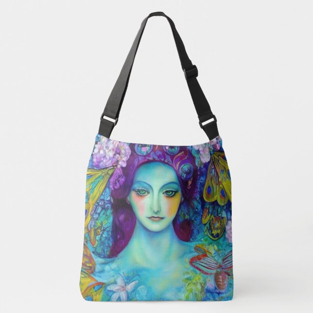 Sac Ajustable Reine des fées enchantée avec papillons (Devant)