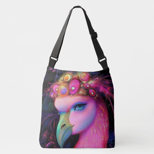 Sac Ajustable Reine du Flamant rose cosmique (Devant)