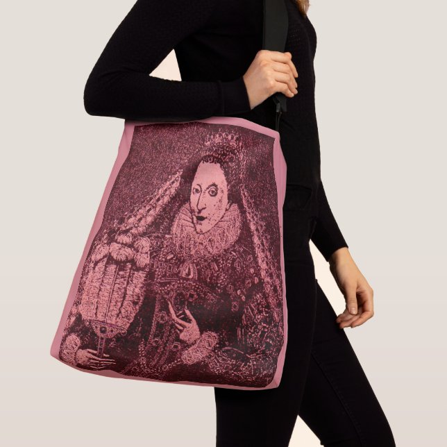 Sac Ajustable Reine Elizabeth I en rose (De près)