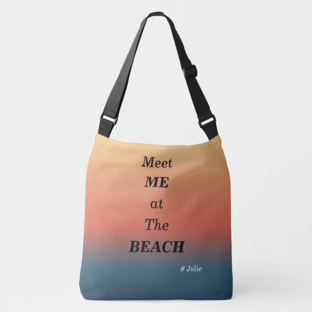 Sac Ajustable Rencontre-moi à la plage Couleur du lever de solei (Devant)