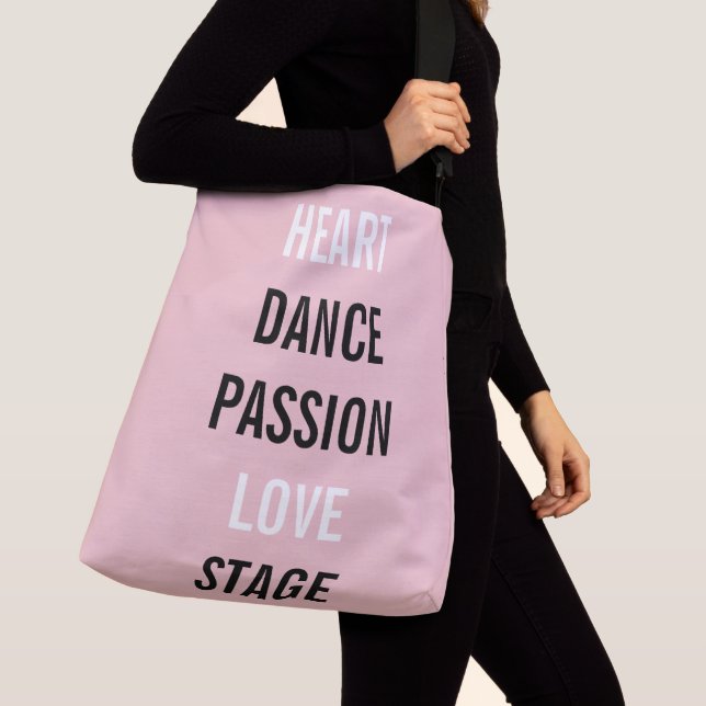 Sac Ajustable Répétition d'accessoires pour danseur rose (De près)
