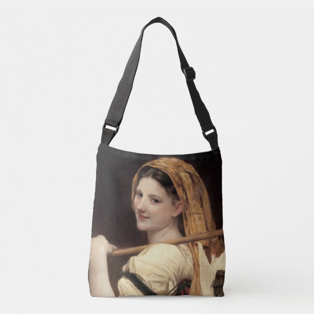 Sac Ajustable Retour du marché par William-Adolphe Bouguereau (Devant)