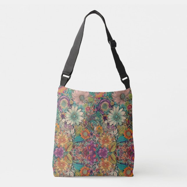 Sac Ajustable Retro Hippie : Daisy Fourre-tout (Devant)