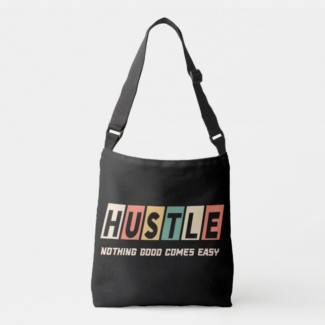 Sac Ajustable Retro Hustle Nothing Good Comprend Facile (Devant)
