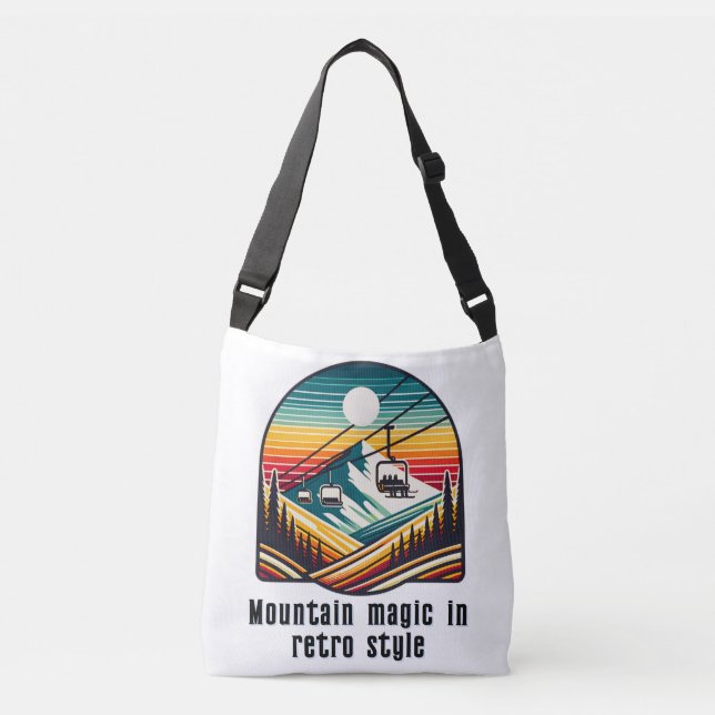 Sac Ajustable Retro Mountain Ski Lift Adventure sous le soleil (Devant)