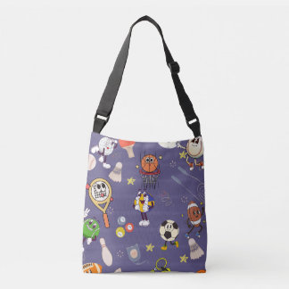 Sac Ajustable Retro Sport Squad : Athlétisme de Dessin Animé Vin