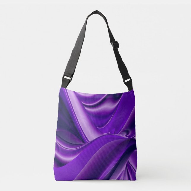 Sac Ajustable Rêves arc-en-ciel à fleurs violettes (Devant)