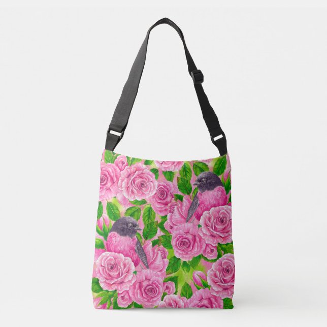 Sac Ajustable Robin rose et rose (Devant)