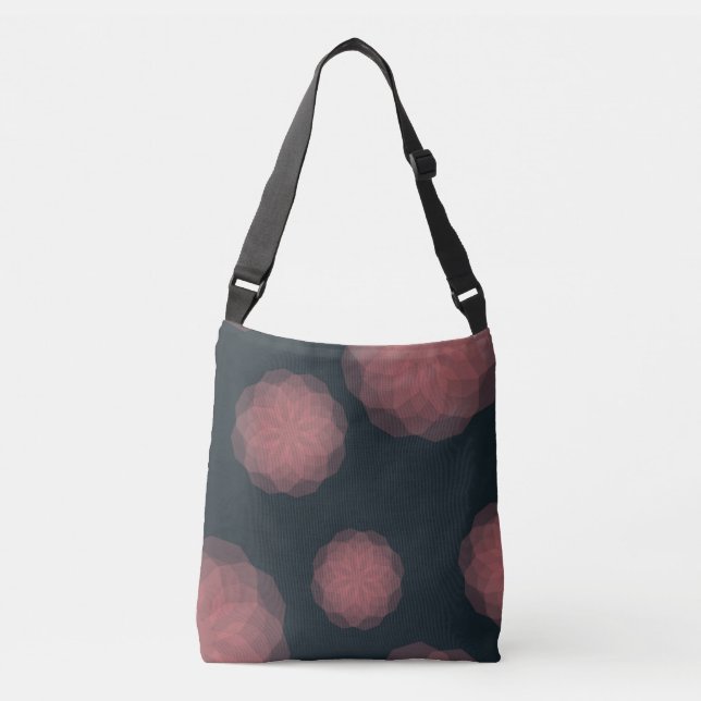 Sac Ajustable Rose, géométrique, cool, abstraction fleur tendanc (Devant)