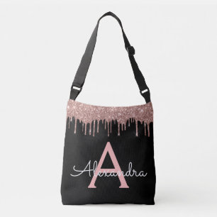 Sac Ajustable Rose Gold - Blush Pink Black Parties scintillant N