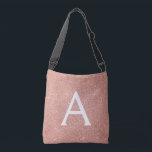 Sac Ajustable Rose Gold Sparkle Parties scintillant Monogramme N<br><div class="desc">Parties scintillant rose d'étincelle d'or Nom du monogramme et sac de repoussage initial. Le sac à dos fait le cadeau parfait pour quelqu'un qui aime l'or Rose.</div>