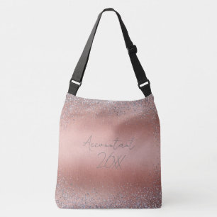 Sac Ajustable Rose or brossé Parties scintillant métal brossé Mo
