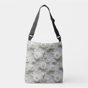 Sac Ajustable Roses blanches en dentelle de mariée