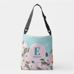 Sac Ajustable Roses en aquarelle Ballerine Monogramme floral Cer