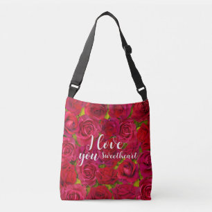 Sac Ajustable Roses Rouges Je t'aime Nom