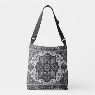 Sac Ajustable RUG PERSIEN - noir et blanc