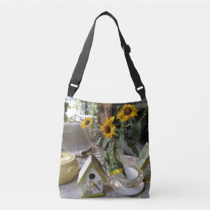 Sac Ajustable Rustique Autumn Sunflowers Bird House Pays