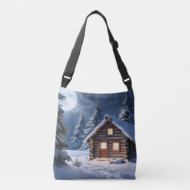 Sac Ajustable Rustique Moonlight Cosy Cabine d'hiver (Devant)