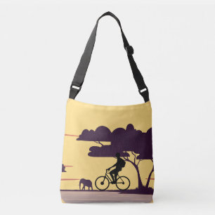 Sac Ajustable Safari Bike Ride au coucher du soleil - Cycliste e