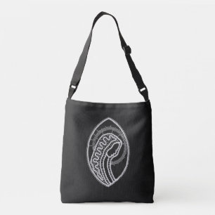 Sac Ajustable Sainte Vierge Marie en dentelle sur velours noir