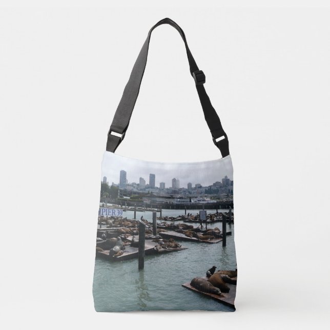 Sac Ajustable San Francisco et Otaries de Pier 39 Ciel de la Vil (Devant)