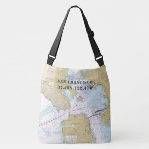 Sac Ajustable San Francisco Latitude Longitude Thème Nautique