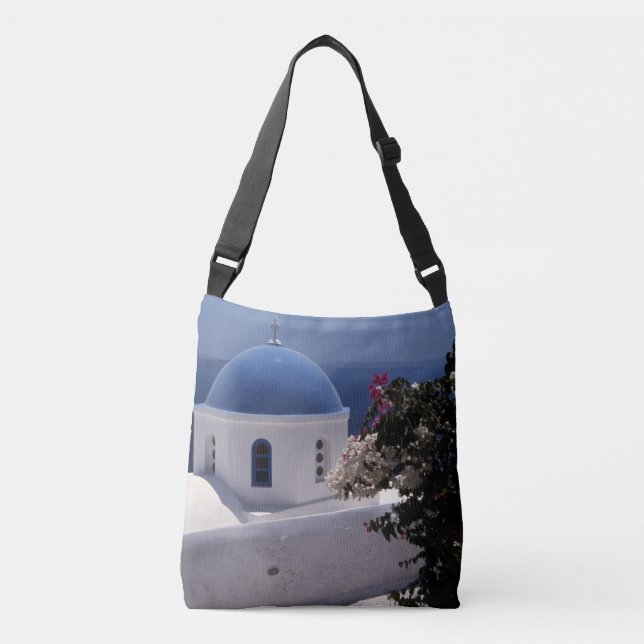 Sac Ajustable Santorin, île, Grèce, sac, Fourre-tout (Devant)