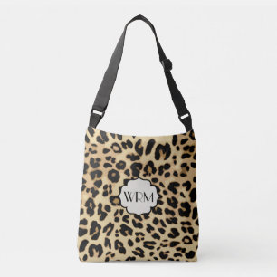 Sac Ajustable Sassy Empreinte de léopard Monogrammed