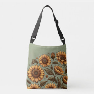Sac Ajustable Sauge et Tournesols