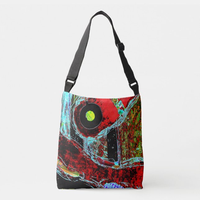 Sac Ajustable Serpent de Fréquence – Croix d'Énergie Abstraite N (Devant)
