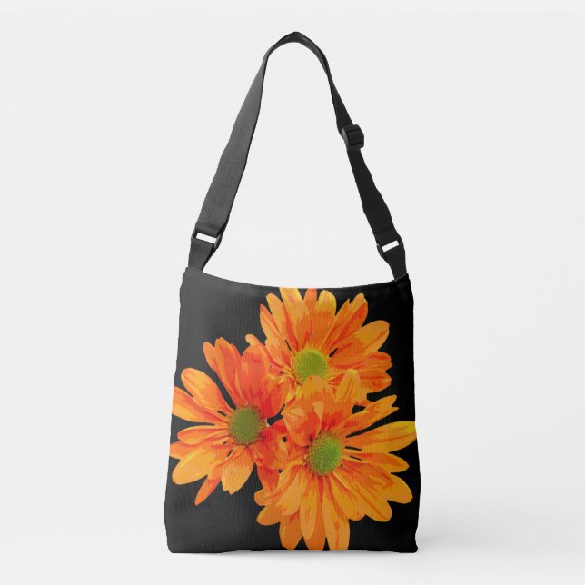 Sac Ajustable Seulement 3 Gerbera Blossom + votre backgr. & idée (Devant)