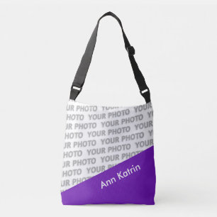Sac Ajustable SEULEMENT RECTANGLES de COULEUR - pourpre + vos