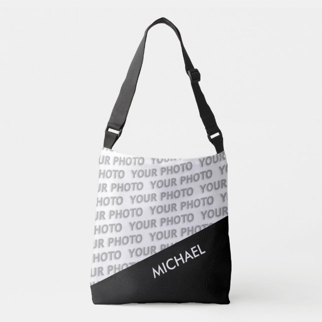 Sac Ajustable SEULS RECTANGLES DE COULEUR - noir + vos idées (Devant)
