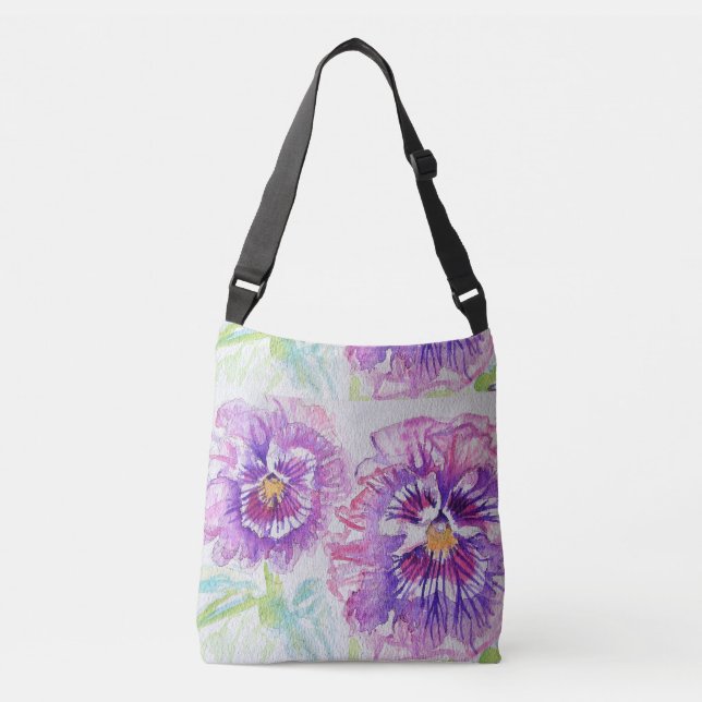 Sac Ajustable Shabby Pansy en purée d'eau de carrosserie (Devant)