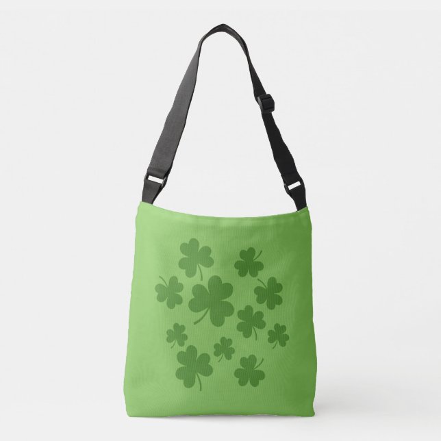 Sac Ajustable Shamrock de la Saint Patrick Motif Clover (Devant)