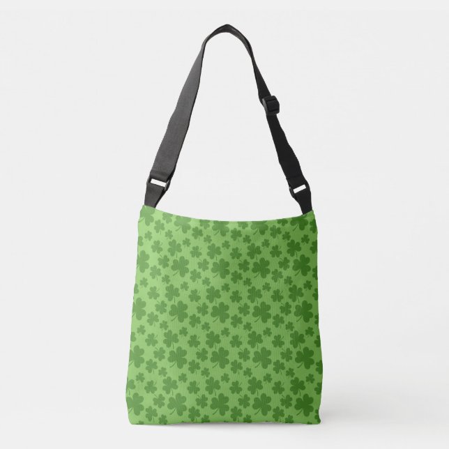 Sac Ajustable Shamrock de la Saint Patrick Motif Clover (Devant)