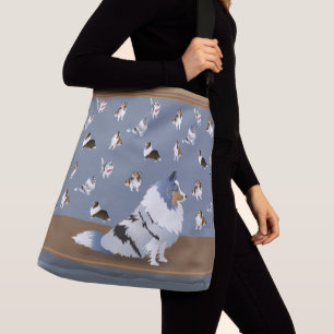 Sac Ajustable Shetland Sheepdog : Bleu Merle Shelter sur Grey