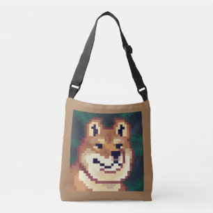 Sac Ajustable Shiba bag pixel art