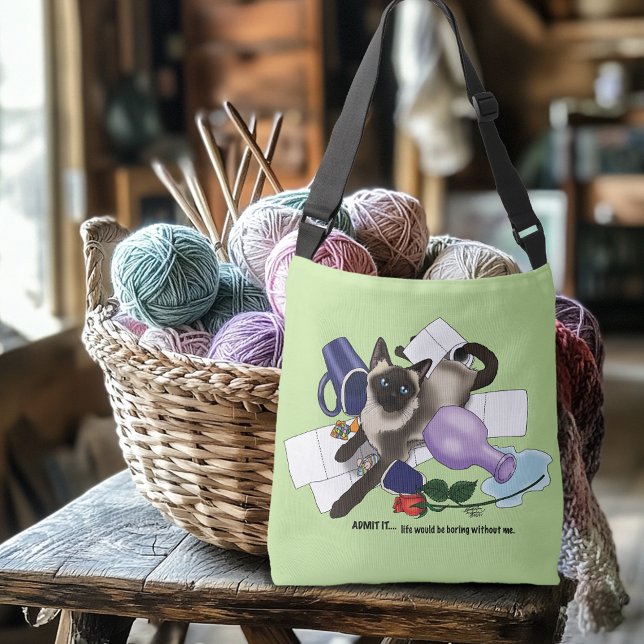 Sac Ajustable siamese Cat Mischief drôle (Créateur téléchargé)