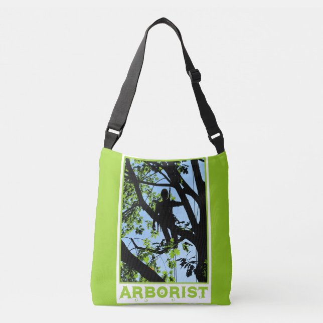 Sac Ajustable Silhouette de grimpeur d'arbre : Arboriste (Devant)