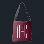 Sac Ajustable Simple Couples | White & Burgundy<br><div class="desc">Classy,  bold et moderne.</div>