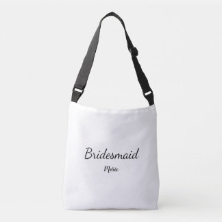 Sac Ajustable SIMPLE MINIMAL ajouter votre nom bridesmaid T pers