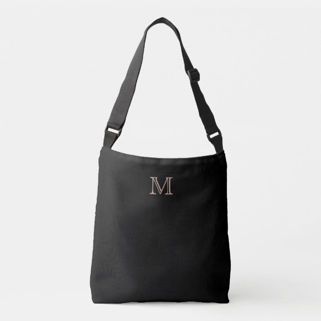Sac Ajustable Simple Monogramme noir (Devant)