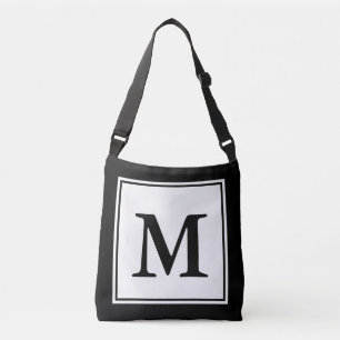 Sac Ajustable Simple noir et blanc avec Modèle Monogram