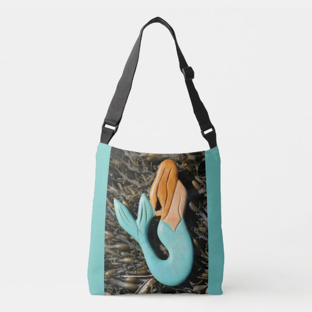 Sac Ajustable Sirène à tête bleue (Devant)