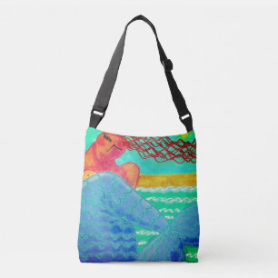 Sac Ajustable Sirène dans l'art Abstrait solaire