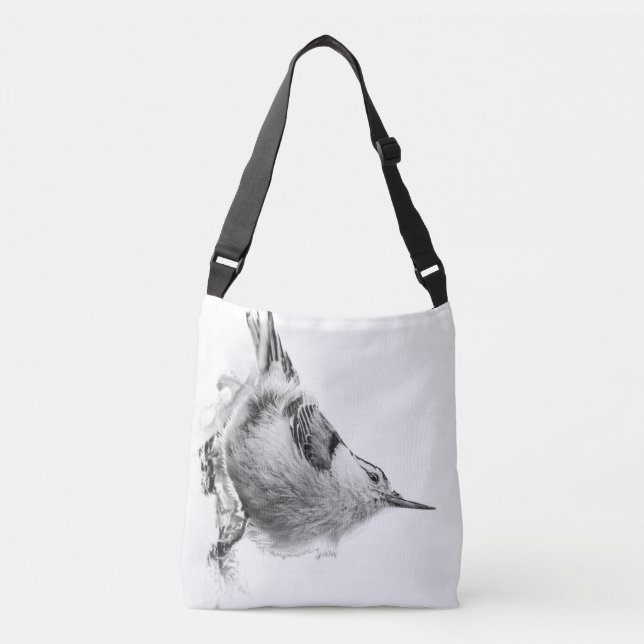 Sac Ajustable Sittelle oiseau à haute clé (Devant)