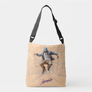 Sac Ajustable Skate de rue Fourre-tout Crossbody Bag