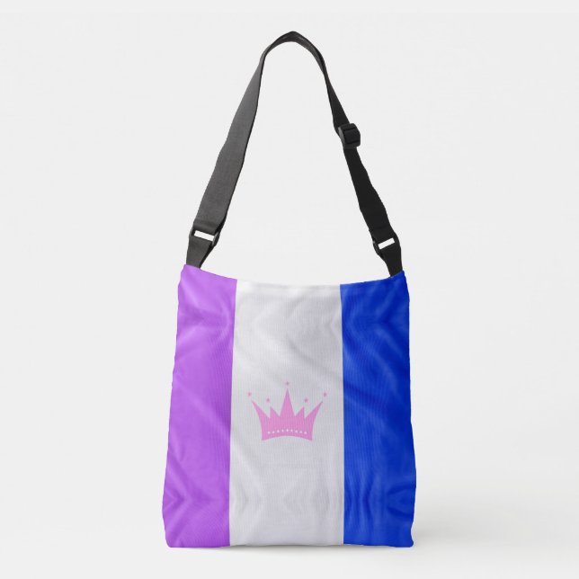Sac Ajustable SlipperyJoe glisser le drapeau de fierté violet bl (Devant)