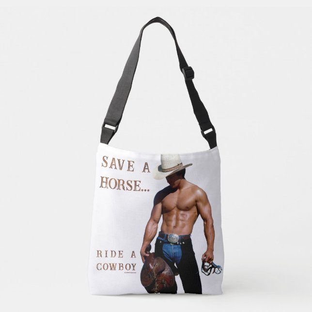 Sac Ajustable SlipperyJoe's save horse ride paille cowboy casque (Devant)